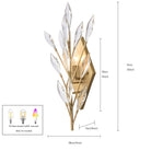 Arabela Lighting - 85423-1 - Une lampe Murale - Fusion de cristaux - Or péruvien