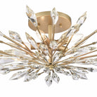 Arabela Lighting - 85425-5 - Semi-luminaire à cinq lumières Plafonnier - Fusion de cristaux - Or péruvien
