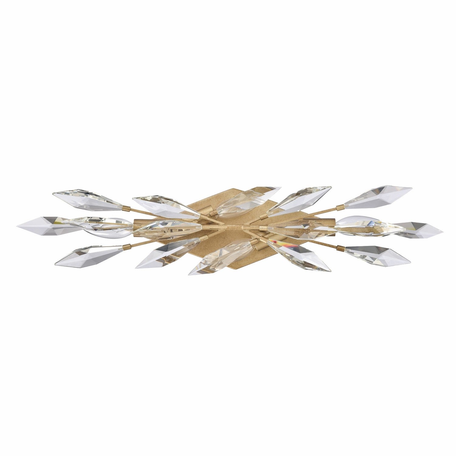 Arabela Lighting - 85426-4 - Four Light Vanity - Crystal Fusion - Peruvian Gold