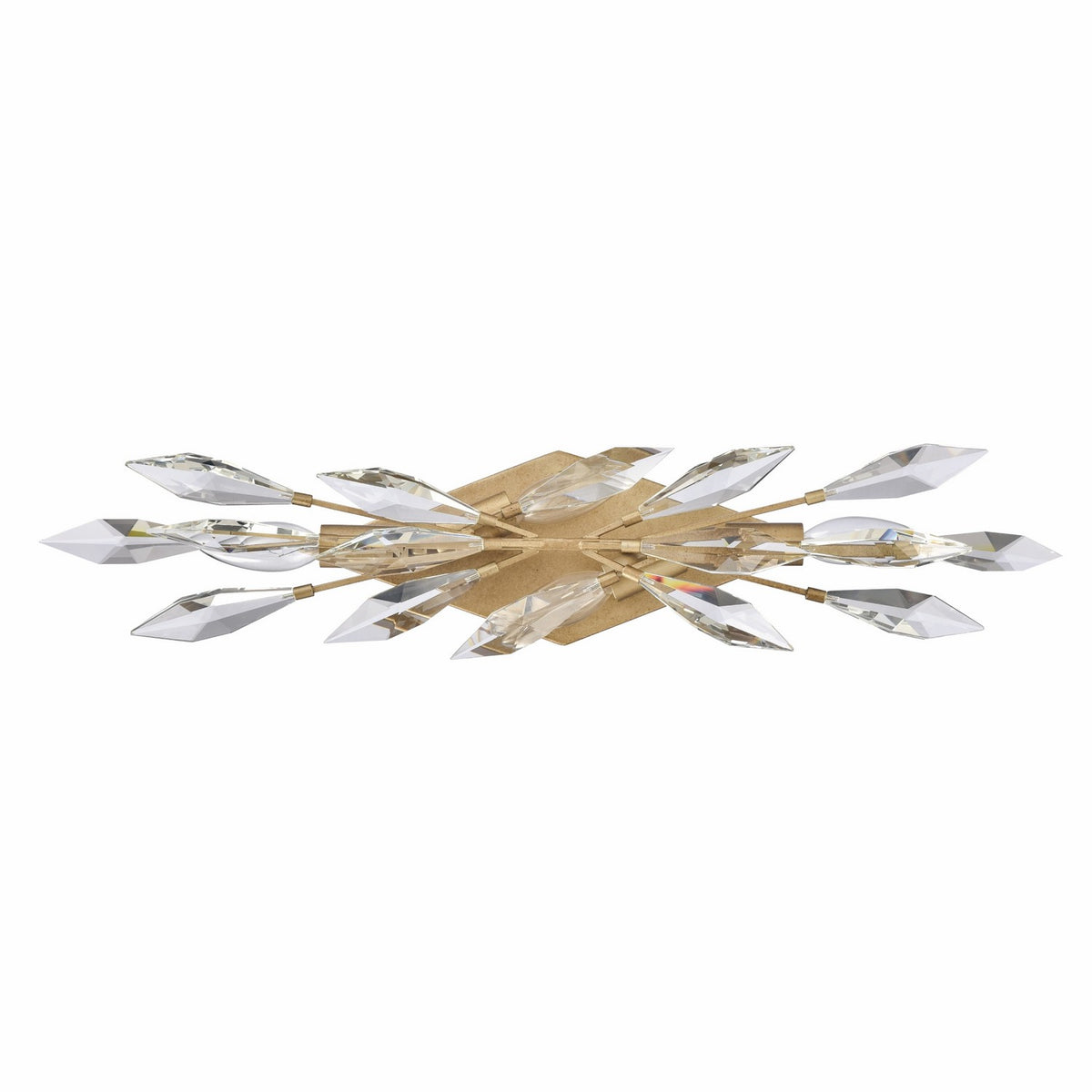 Arabela Lighting - 85426-4 - Applique murale à quatre lumières - Crystal Fusion - Or péruvien