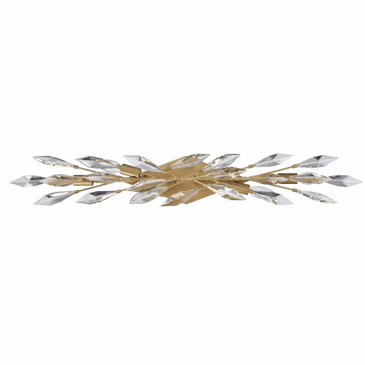 Arabela Lighting - 85427-6 - Applique murale six lumières - Crystal Fusion - Or péruvien