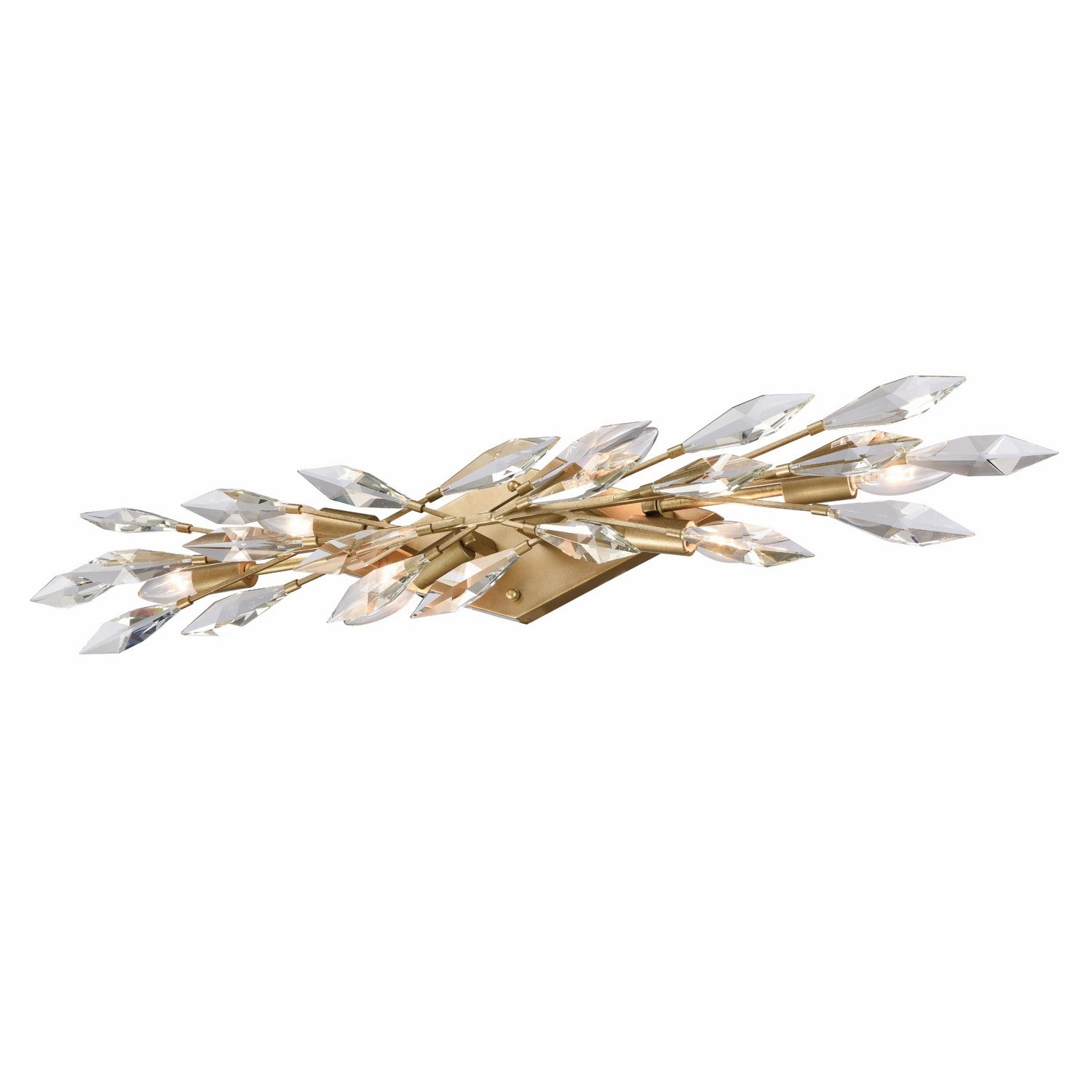 Arabela Lighting - 85427-6 - Applique murale six lumières - Crystal Fusion - Or péruvien
