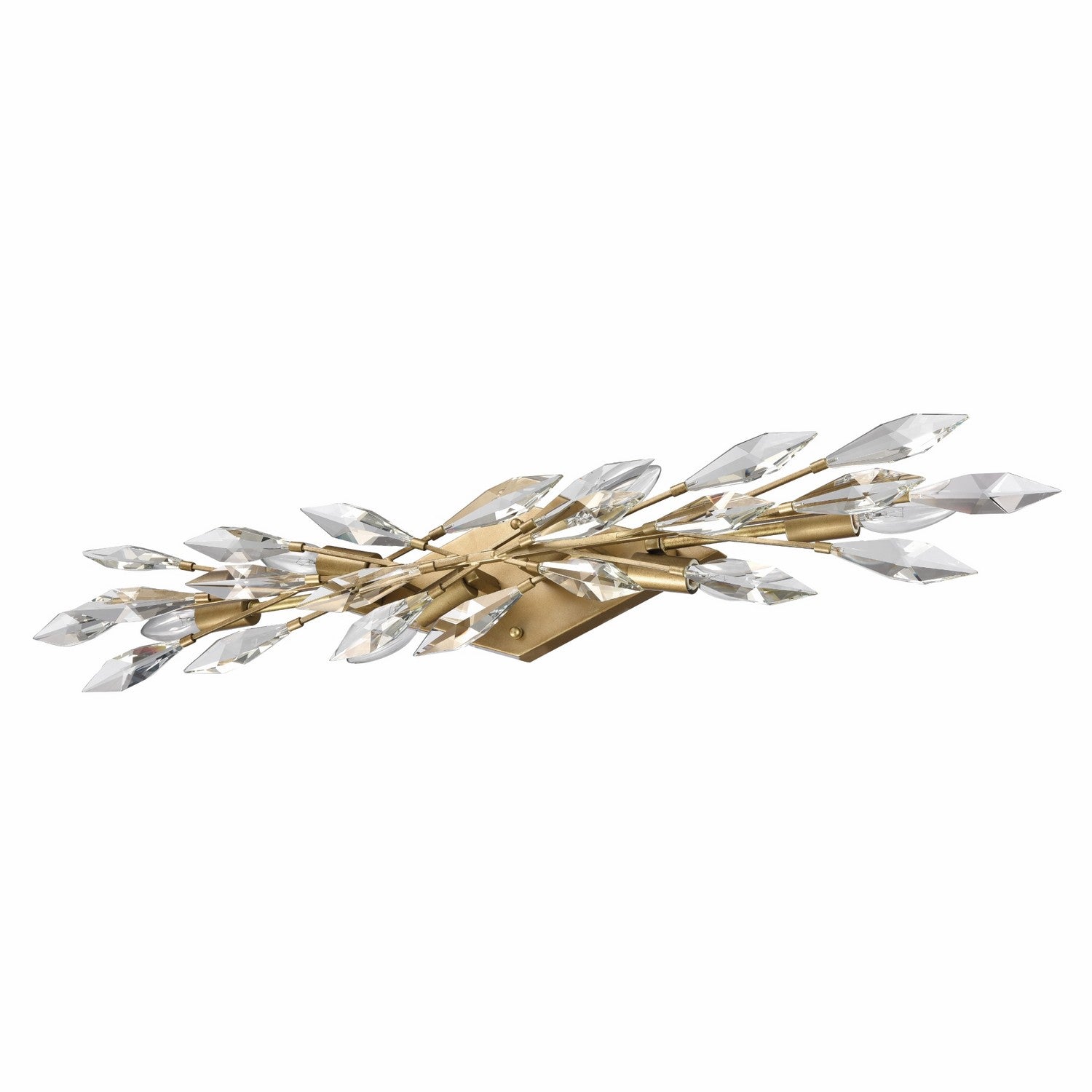 Arabela Lighting - 85427-6 - Applique murale six lumières - Crystal Fusion - Or péruvien