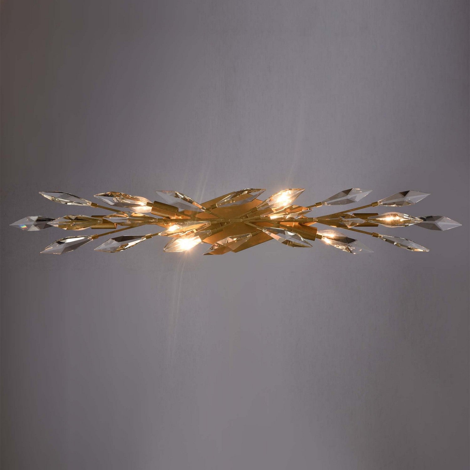 Arabela Lighting - 85427-6 - Applique murale six lumières - Crystal Fusion - Or péruvien