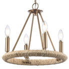 Arabela Lighting - 85430-4 - Quatre lampes Suspendu - Cabane - Or laqué