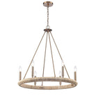 Arabela Lighting - 85431-6 - Six lampes Suspendu - Cabane - Or laqué