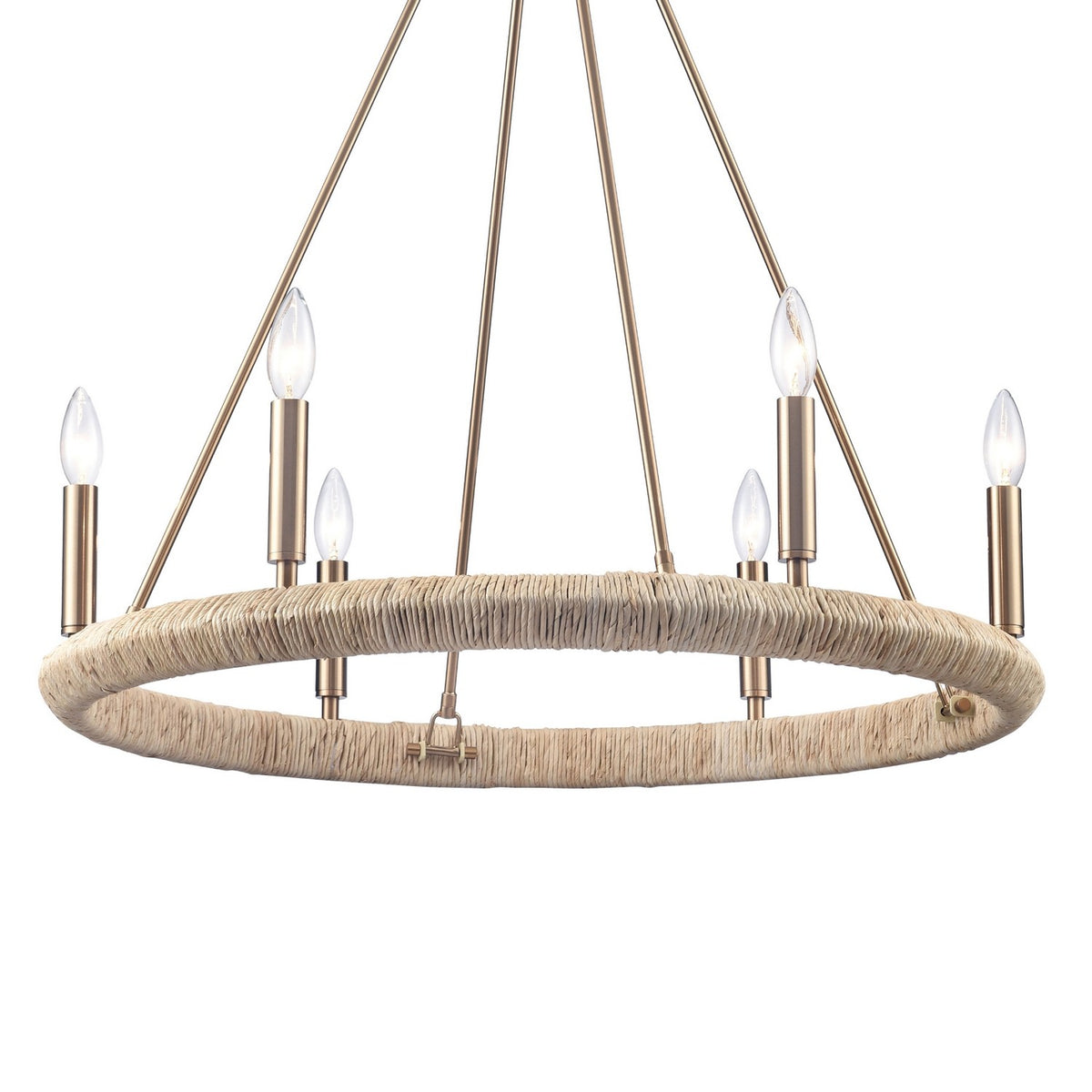 Arabela Lighting - 85431-6 - Six Light Chandelier - Cabana - Lacquered Gold