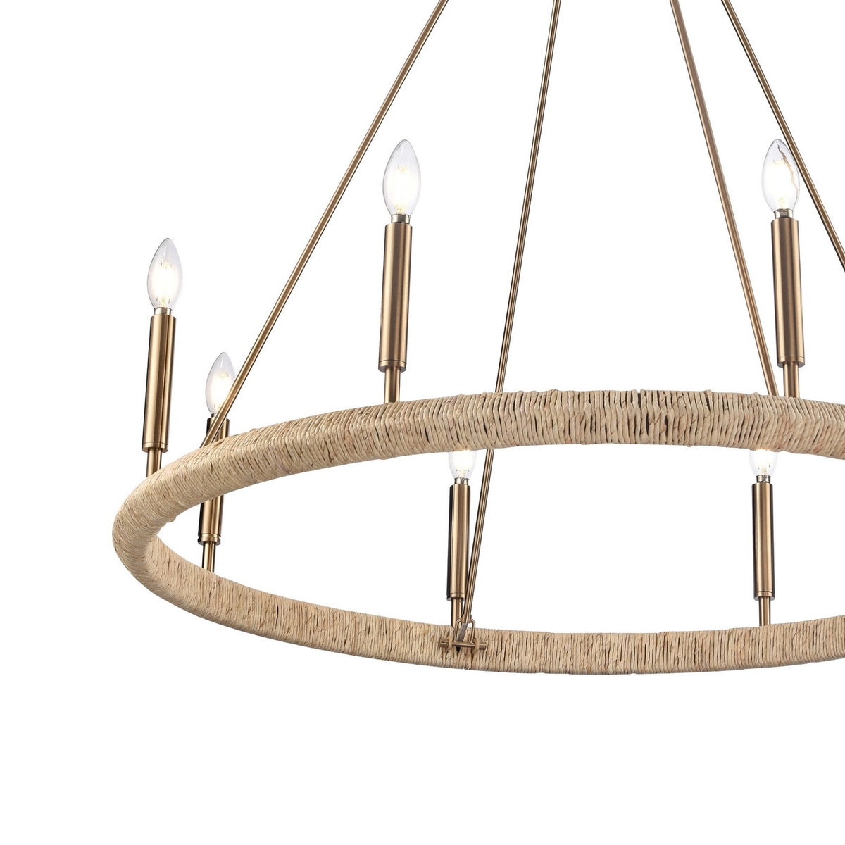 Arabela Lighting - 85432-8 - Eight Light Chandelier - Cabana - Lacquered Gold