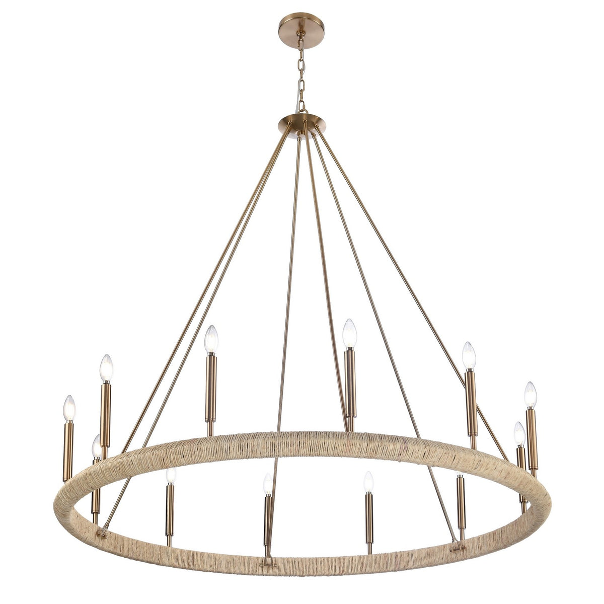 Arabela Lighting - 85433-12 - 12 Light Chandelier - Cabana - Lacquered Gold