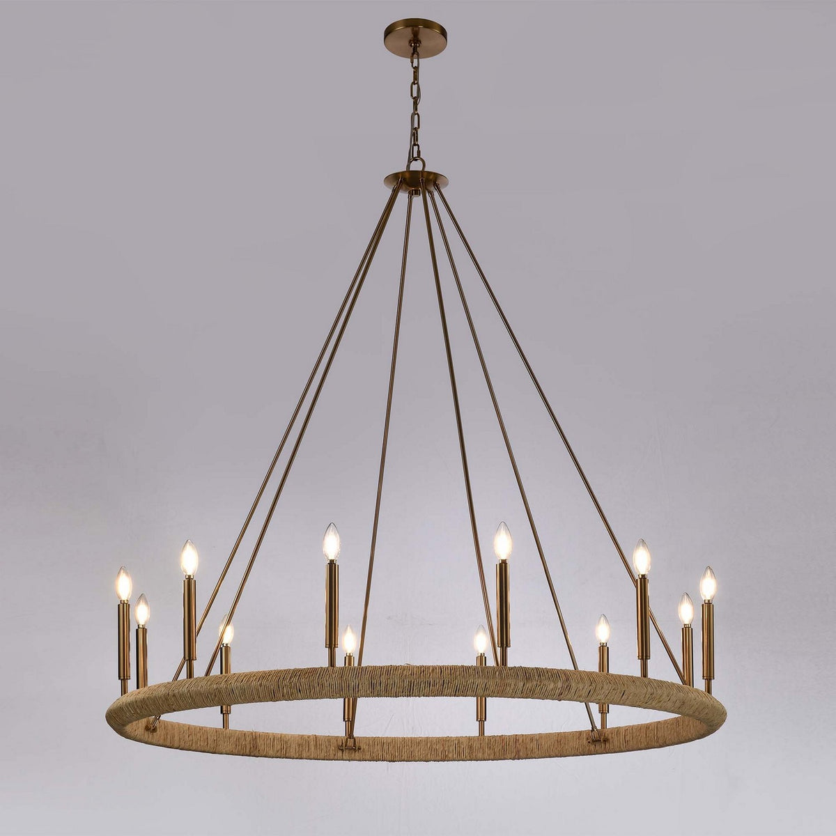 Arabela Lighting - 85433-12 - 12 Light Chandelier - Cabana - Lacquered Gold