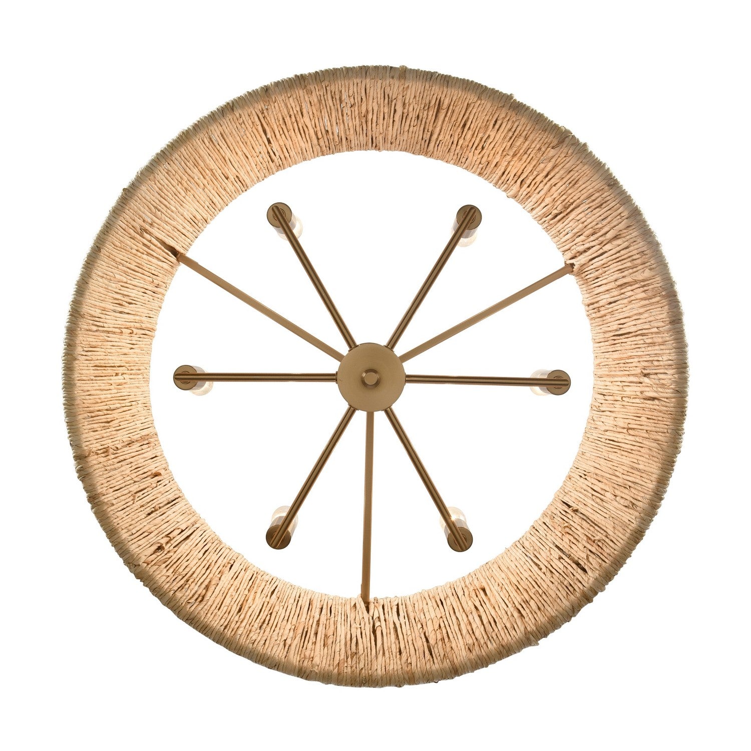 Arabela Lighting - 85434-6 - Six lampes Suspension - Cabane - Or laqué