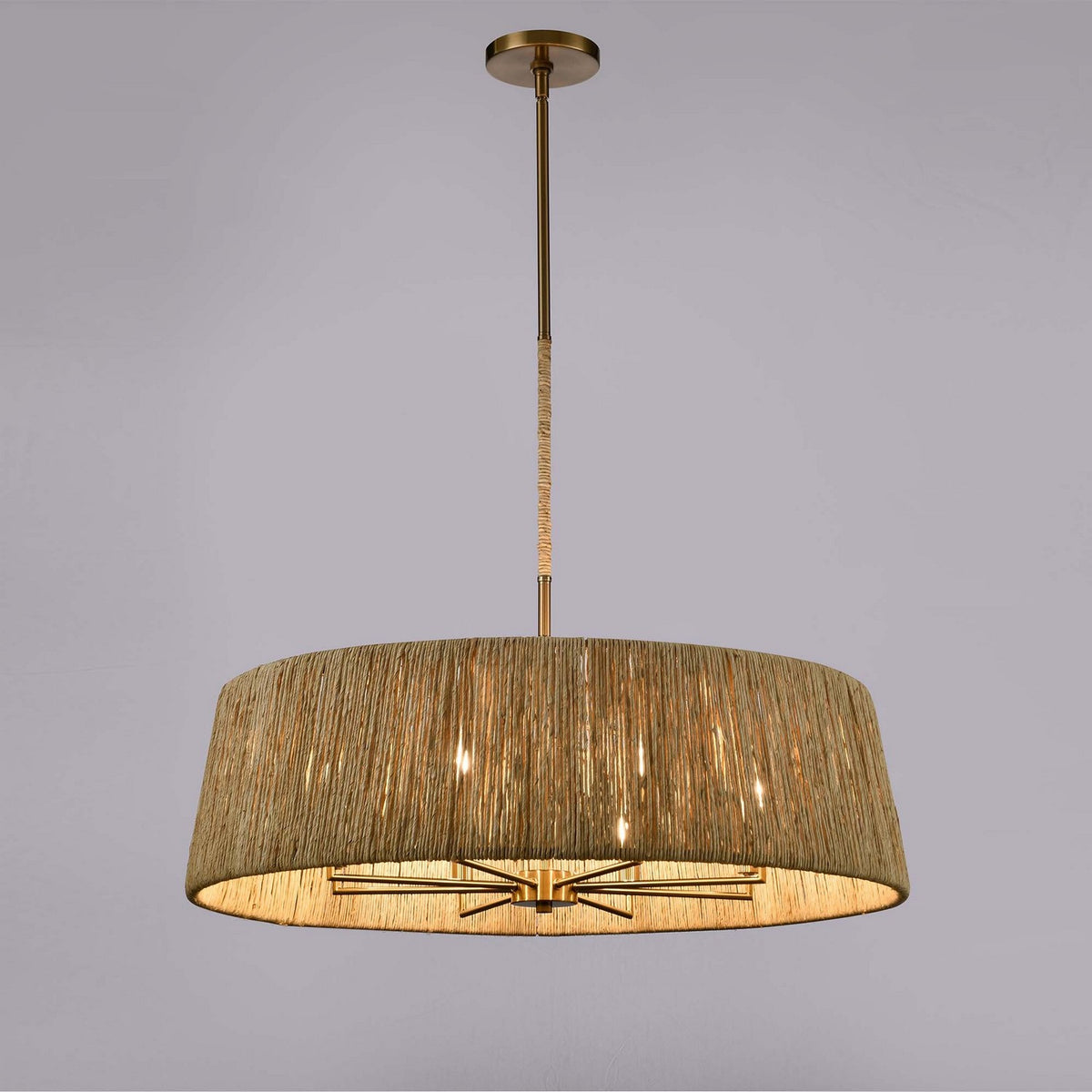 Arabela Lighting - 85435-8 - Eight Light Pendant - Cabana - Lacquered Gold