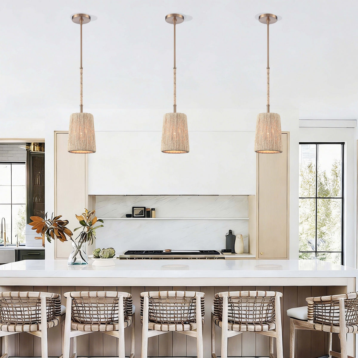 Arabela Lighting - 85436-1 - Une lampe Suspension - Cabane - Or laqué