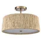 Arabela Lighting - 85437-3 - Trois lampes semi-lumineuses Plafonnier - Cabane - Or laqué