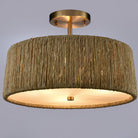Arabela Lighting - 85437-3 - Trois lampes semi-lumineuses Plafonnier - Cabane - Or laqué