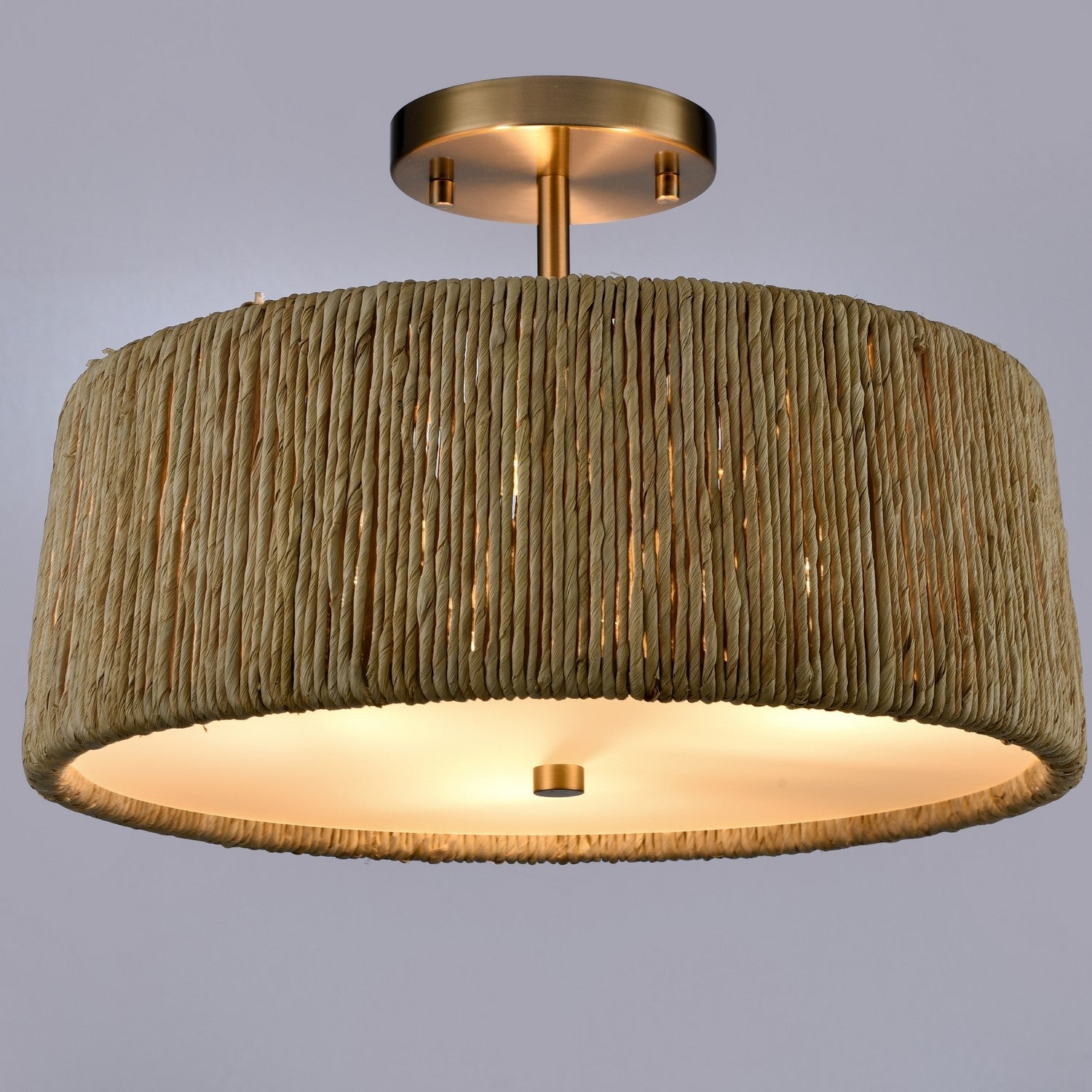 Arabela Lighting - 85437-3 - Trois lampes semi-lumineuses Plafonnier - Cabane - Or laqué