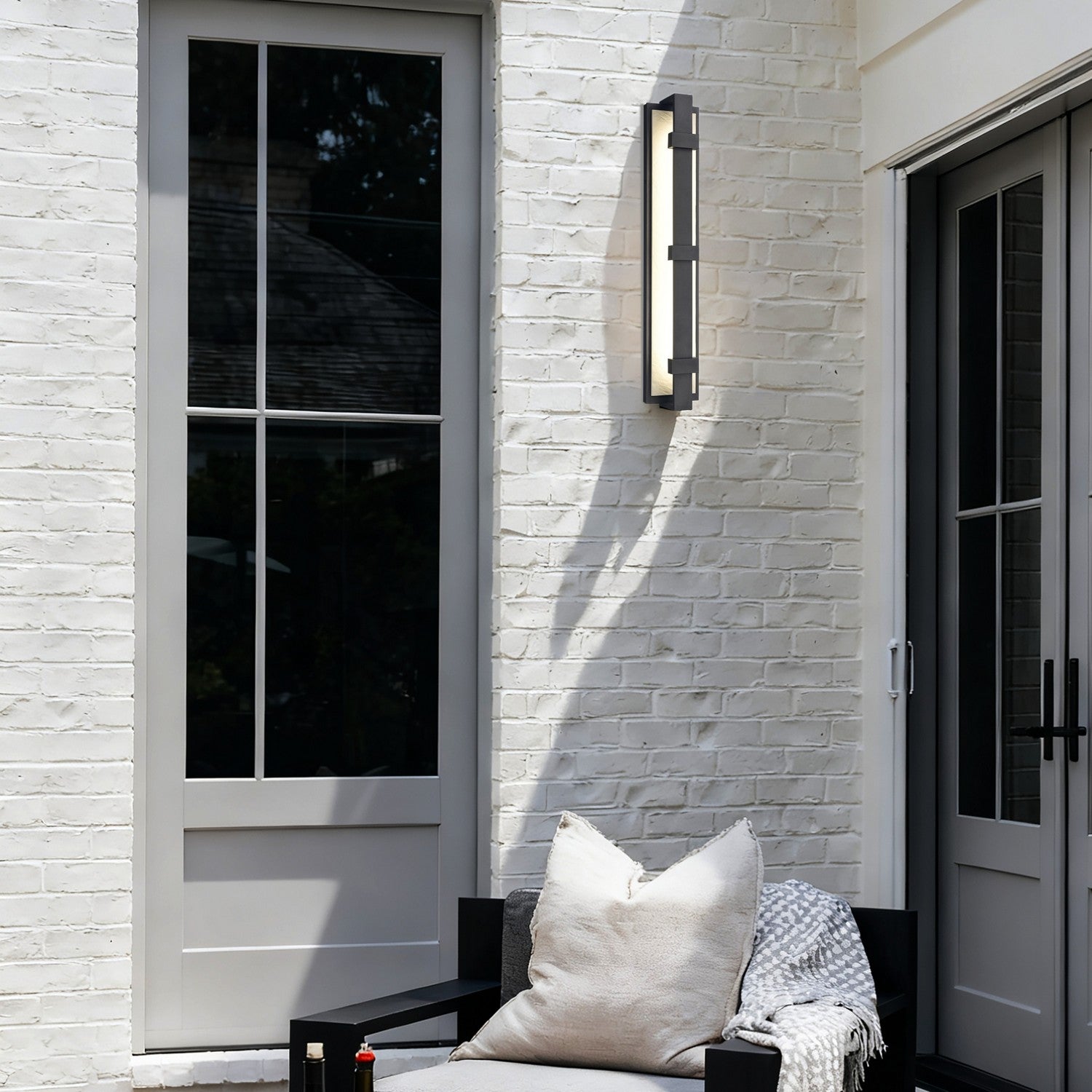 Arabela Lighting - 65001 - LED Outdoor Wall Sconce - Crossroads - Charcoal Black