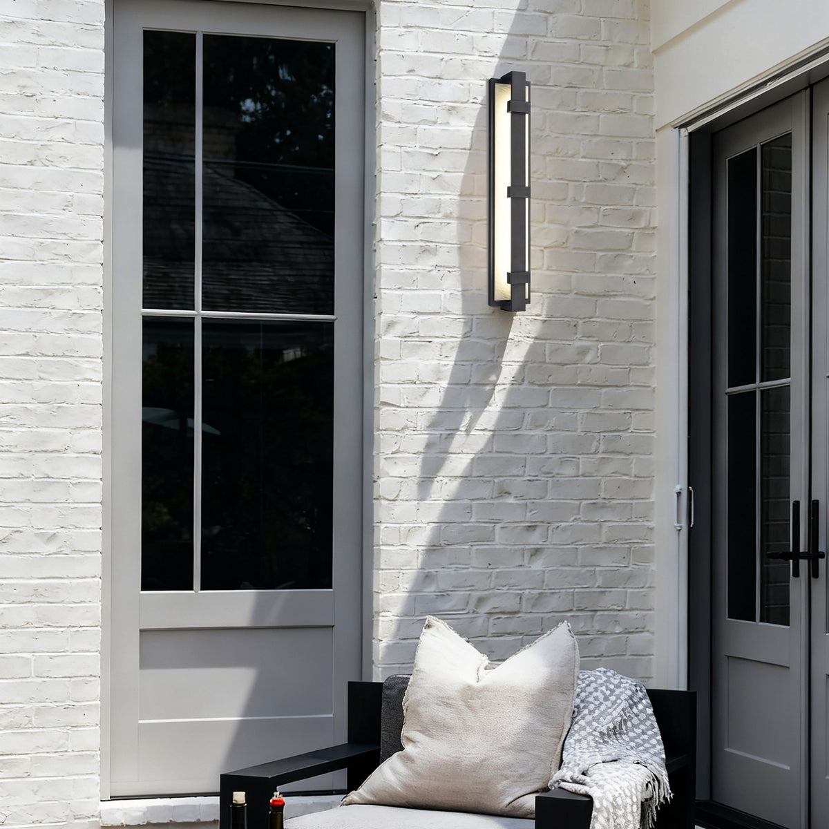Arabela Lighting - 65001 - LED Outdoor Wall Sconce - Crossroads - Charcoal Black