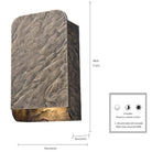 Arabela Lighting - 65010 - Luminaire extérieur à LED Murale - Stellis - Gris-Bronze