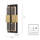 Arabela Lighting - 65040 - Luminaire extérieur à LED Murale - Technica - Noir anthracite