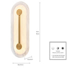Arabela Lighting - 65051 - Éclairage extérieur à LED Murale - Zubris - Or