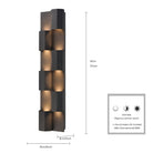 Arabela Lighting - 65061 - Éclairage extérieur à LED Murale - Skyline - Noir anthracite