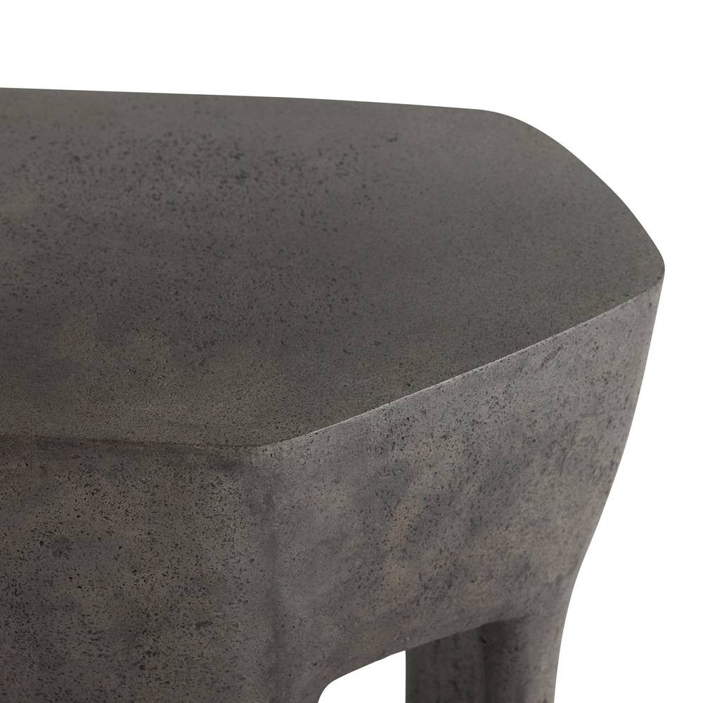 Arteriors - FES18 - Table d'appoint d'extérieur - Pieds Bruttii - Carbone Mat