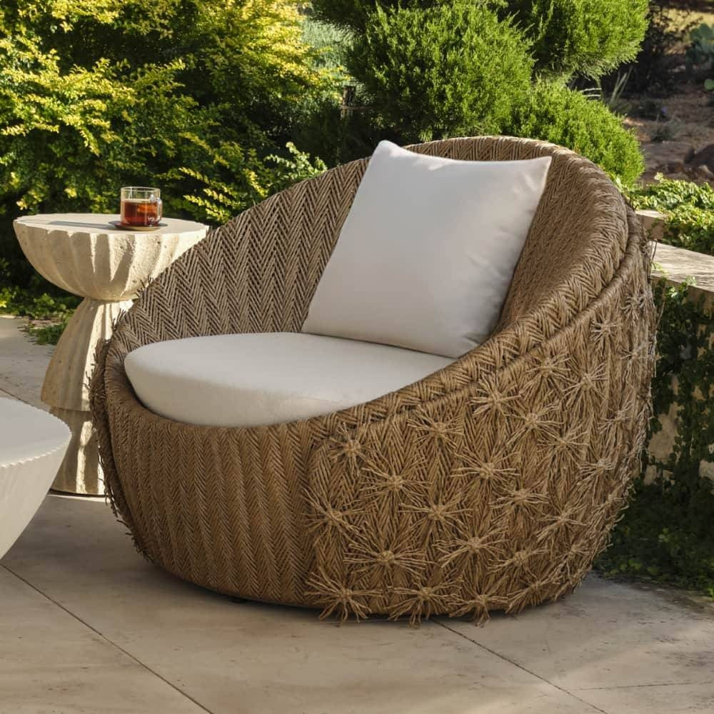 Arteriors - FRS30 - Outdoor Swivel Lounge Chair - Florian