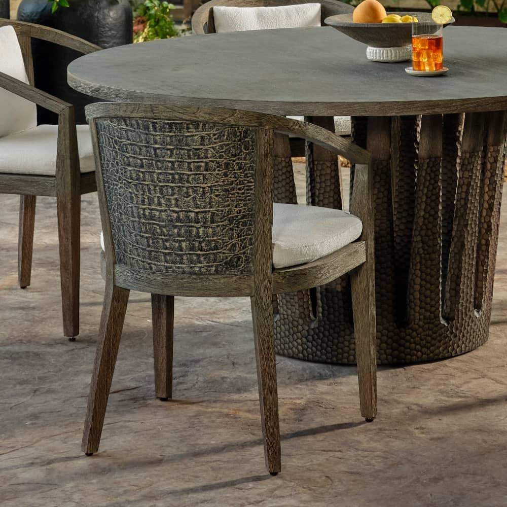 Arteriors - FRS31 - Chaise de salle à manger d'extérieur - Sobek