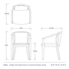 Arteriors - FRS31 - Outdoor Dining Chair - Sobek