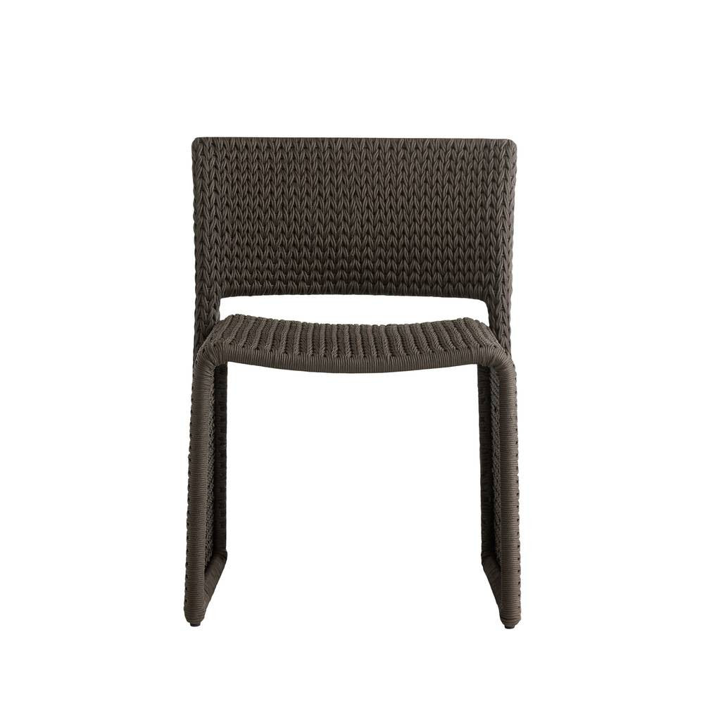 Arteriors - FRS32 - Chaise de salle à manger d'extérieur - Veneto - Brun anthracite