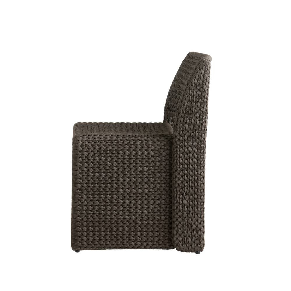 Arteriors - FRS32 - Chaise de salle à manger d'extérieur - Veneto - Brun anthracite