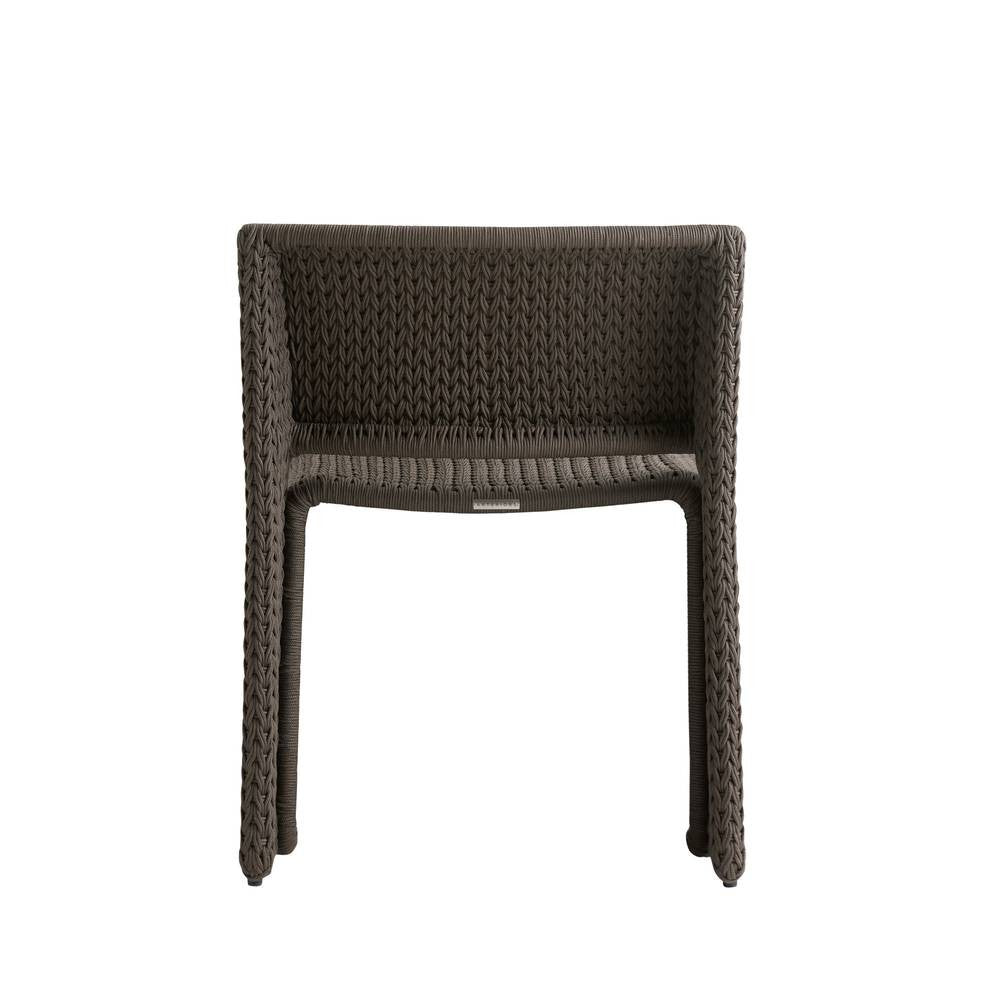 Arteriors - FRS32 - Chaise de salle à manger d'extérieur - Veneto - Brun anthracite