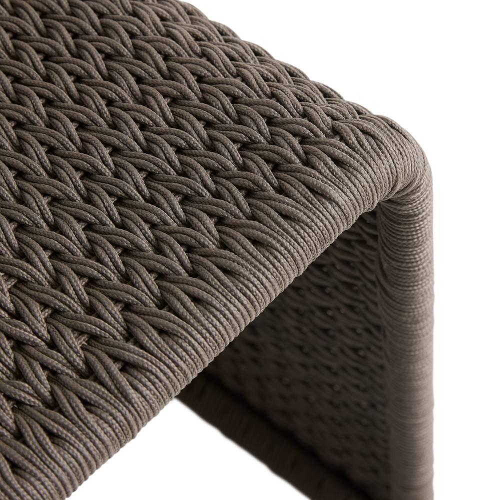 Arteriors - FRS32 - Chaise de salle à manger d'extérieur - Veneto - Brun anthracite