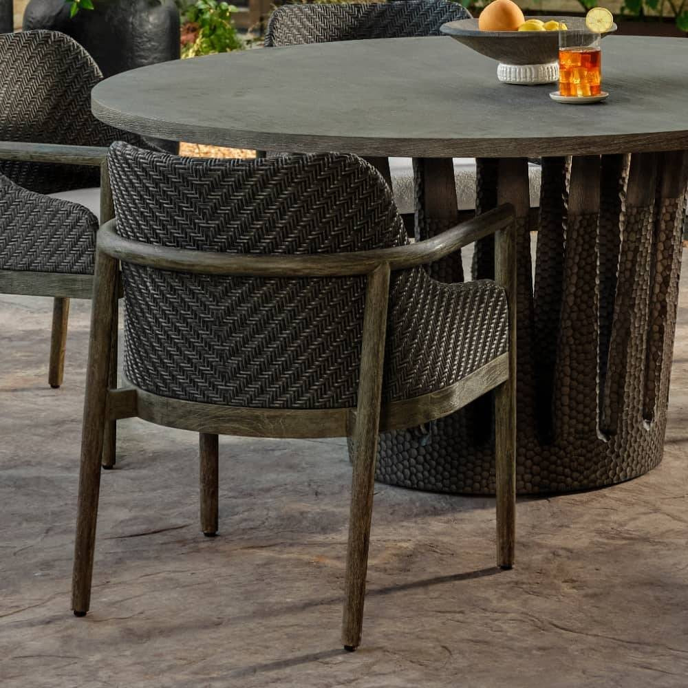 Arteriors - FRS35 - Chaise de salle à manger d'extérieur - Chilton
