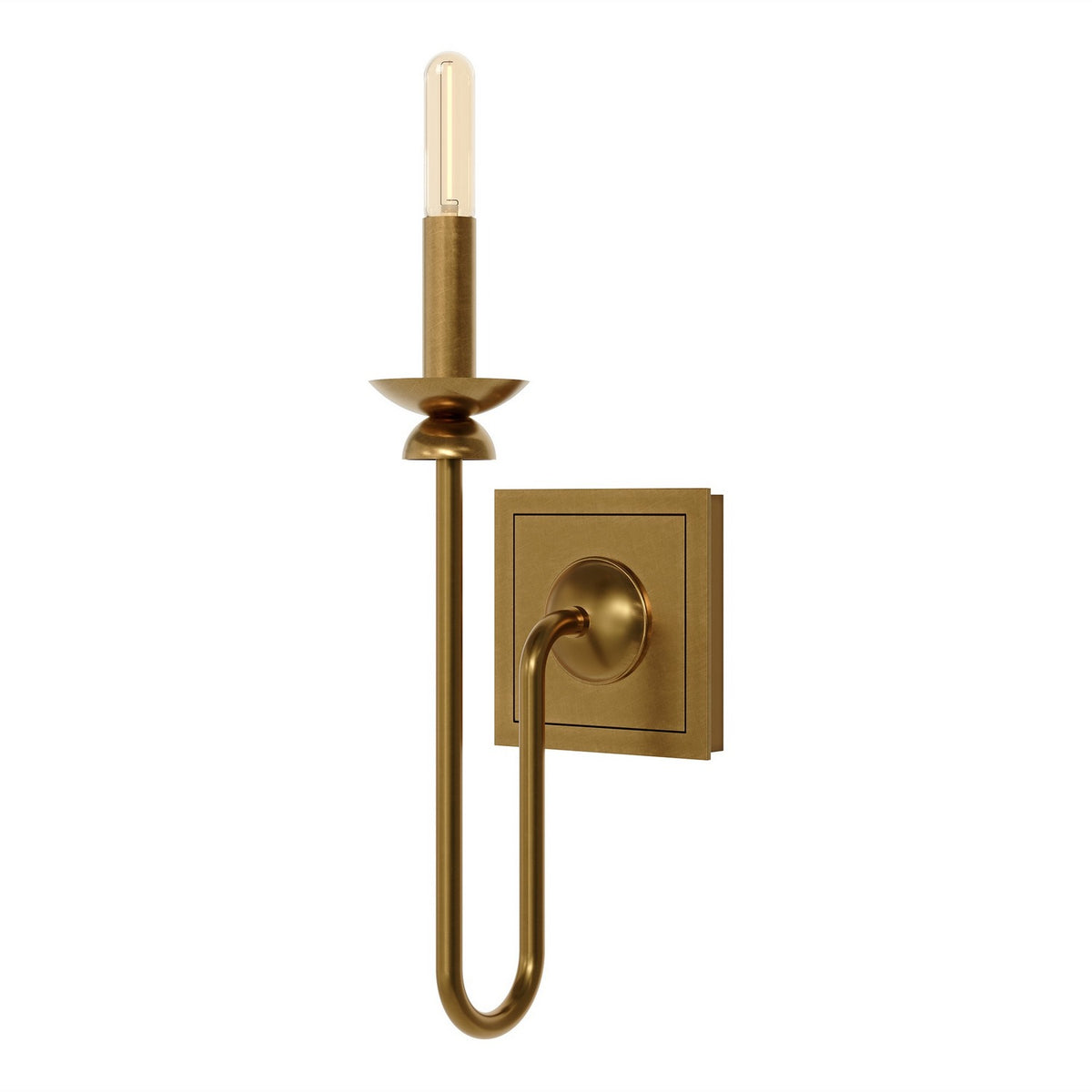 Robert Abbey - 275 - One Light Wall Sconce - William - Lacquered Burnished Brass