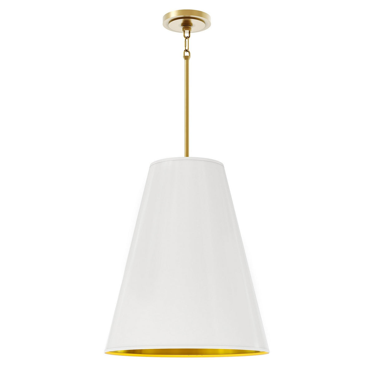 Robert Abbey - 494MDY - Four Light Pendant - Chrissy - Matte Gold Interior w/Modern Brass