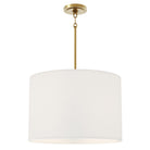 Robert Abbey - 496 - Quatre Lumières Suspension - Jack - Shannon Tissu Oyster avec laiton moderne