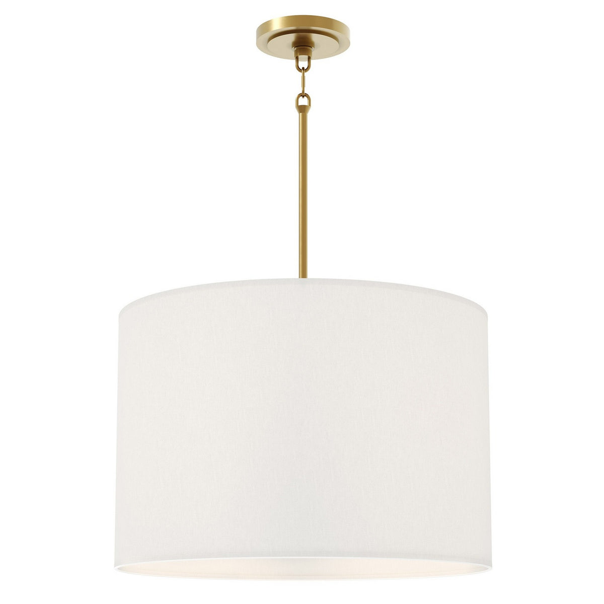 Robert Abbey - 496 - Four Light Pendant - Jack - Shannon Oyster Fabric w/Modern Brass