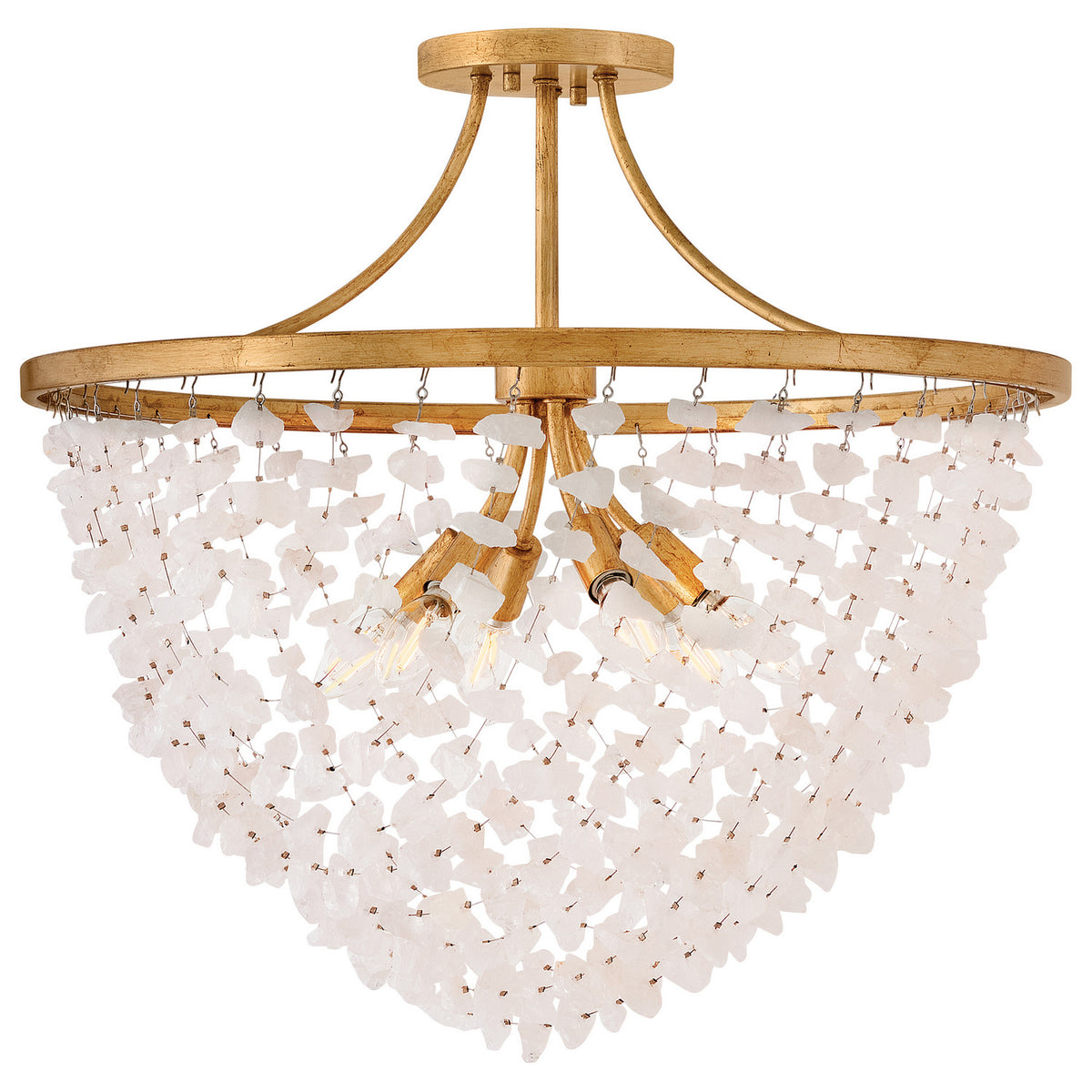 Fredrick Ramond Canada - FR41591DA - LED Semi-Flush Mount - Myra - Distressed Brass