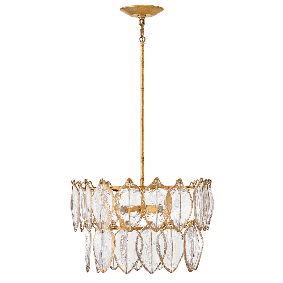 Fredrick Ramond Canada - FR32603DA - LED Convertible Semi Flush - Amira - Distressed Brass