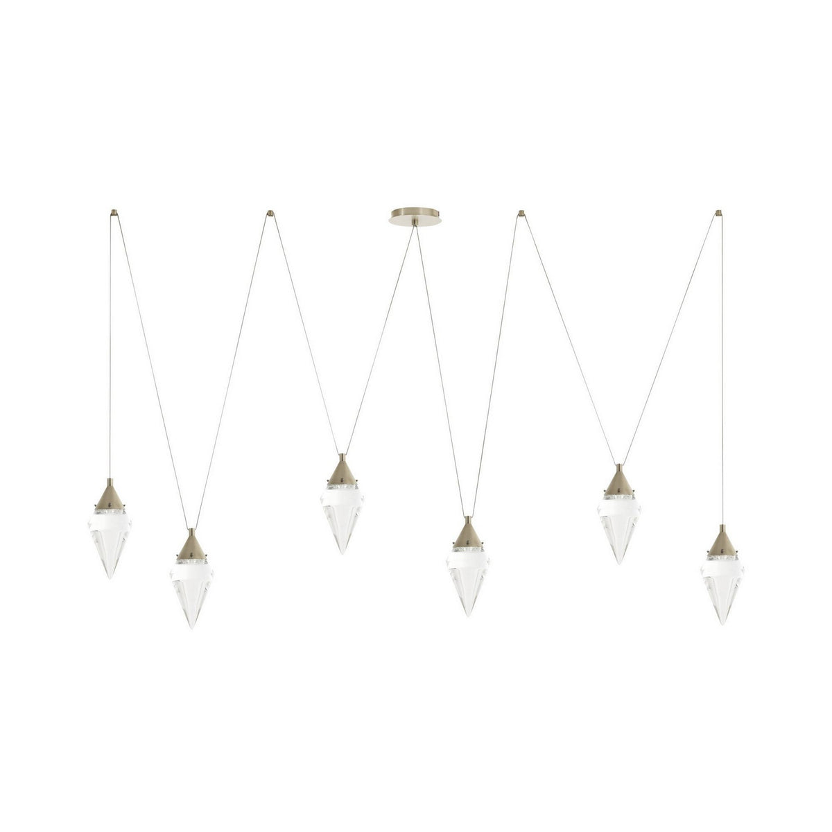 Arteriors DLC61 Berkley LED Chandelier in Vintage Silver