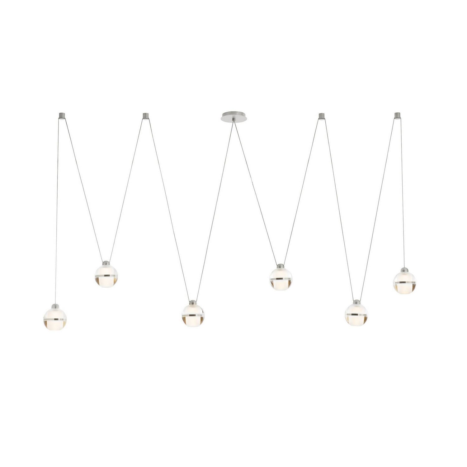Arteriors - DLC58 - LED Suspendu - Noble - Transparent/Chrome