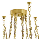 Arteriors - DMC38 - Six Lumières Suspendu - Ova - Laiton antique/Opale