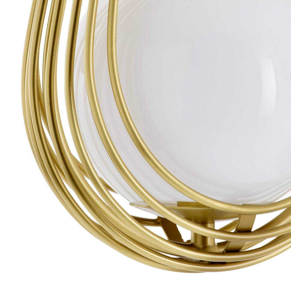 Arteriors - DMC38 - Six Lumières Suspendu - Ova - Laiton antique/Opale