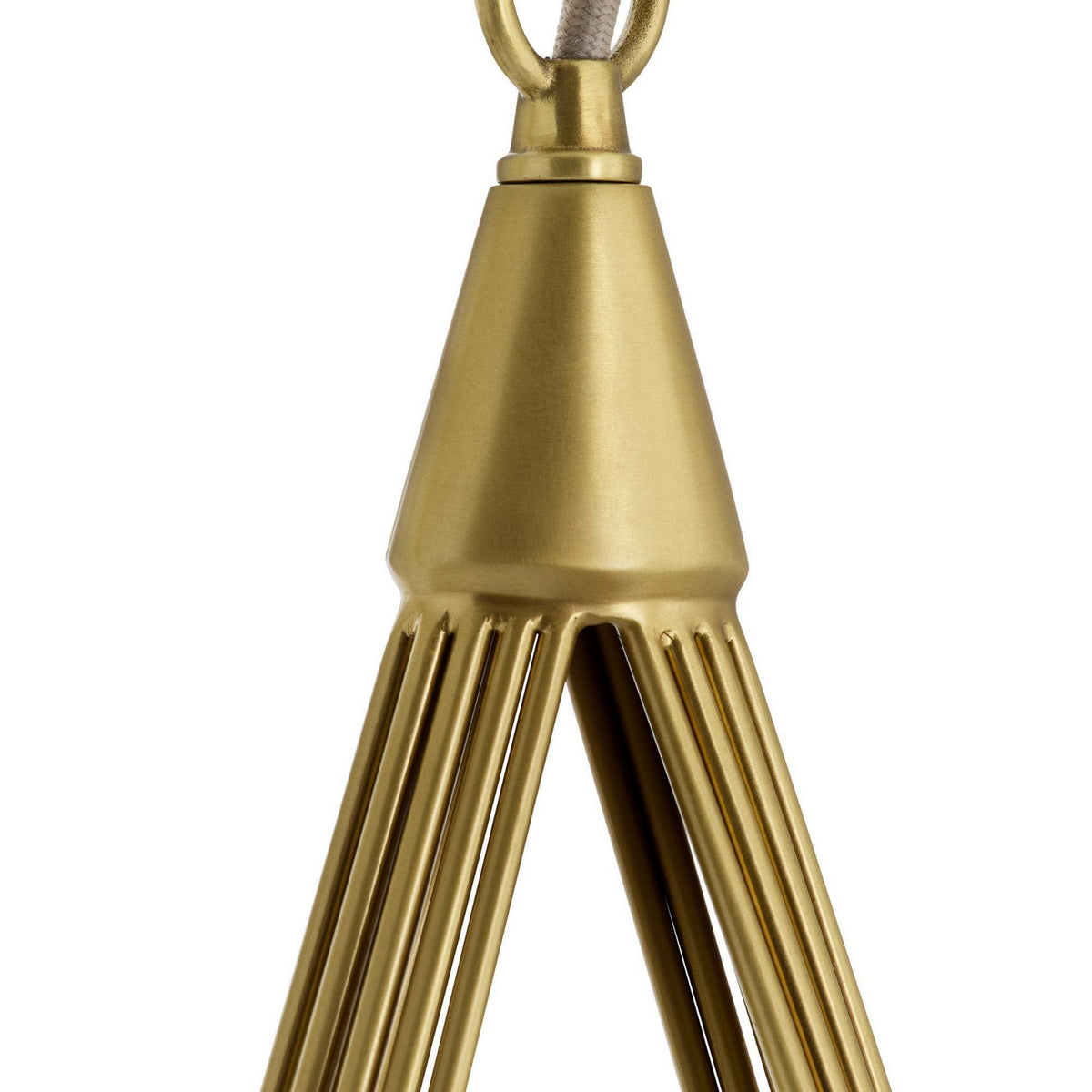 Arteriors - DMC38 - Six Lumières Suspendu - Ova - Laiton antique/Opale