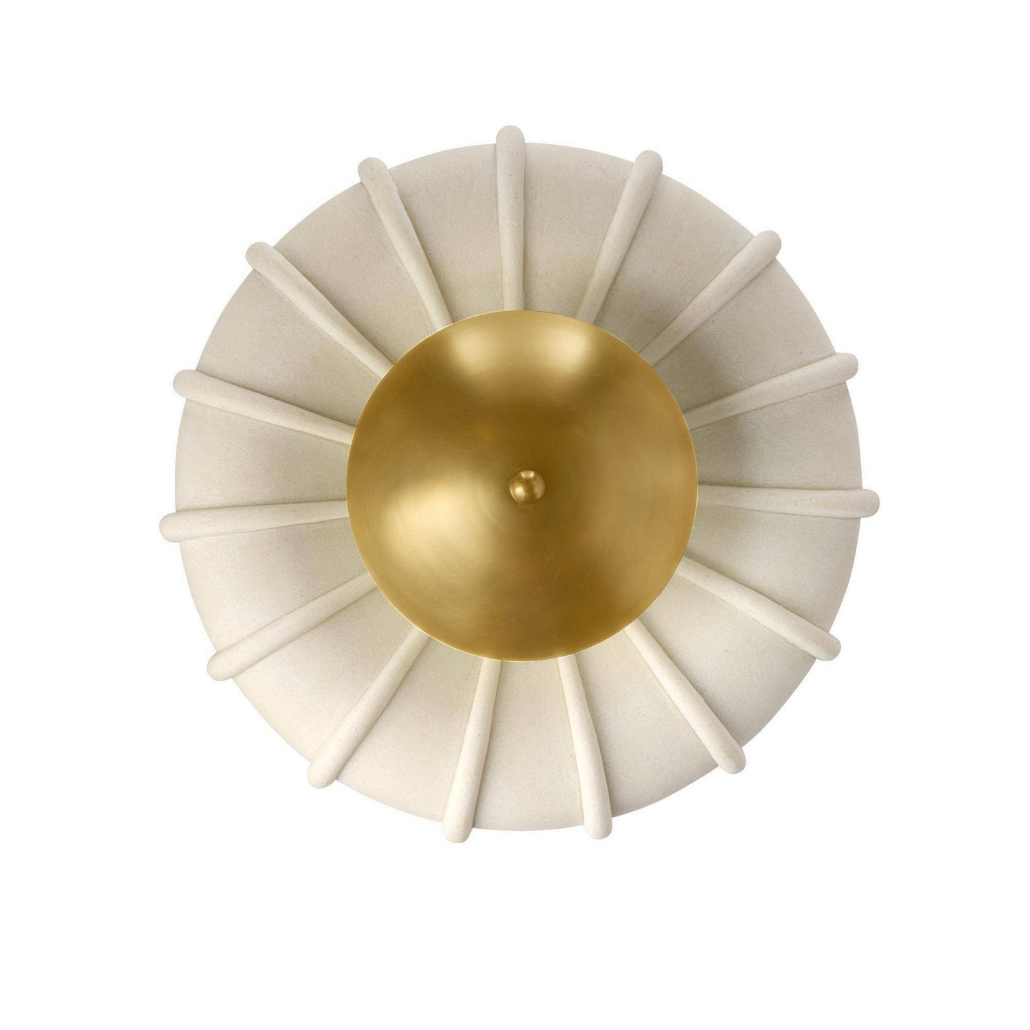 Arteriors - DFC35 - LED Flush Mount - Camella - Ivory/Antique Brass