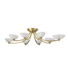 Arteriors - DFC29 - LED Plafonnier - Zamora - Laiton antique/Transparent