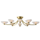 Arteriors - DFC29 - LED Plafonnier - Zamora - Laiton antique/Transparent