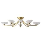 Arteriors - DFC29 - LED Plafonnier - Zamora - Laiton antique/Transparent